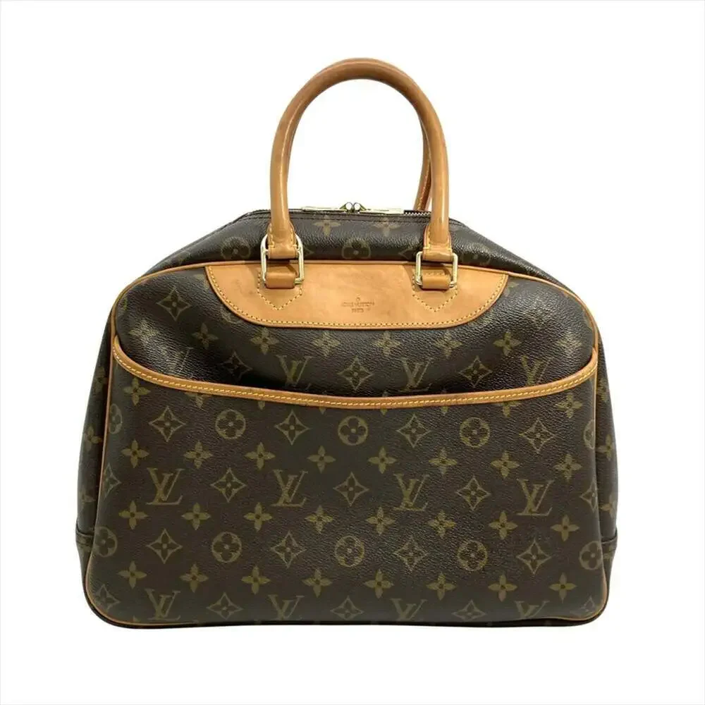 LOUIS VUITTON Brown Monogram Canvas Deauville Bag